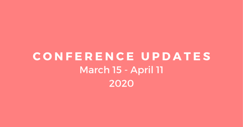 Racolta: Cancelled and Postponed Conferences between March 15 - April 11 2020